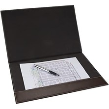 2k 585-2 Sümen Takımı Deri Tek Parça Kapaklı Pad Sümen 40X30 Cm, Kahve