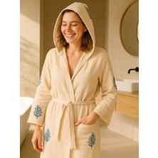 Ve Yeniden Mavi Yaprak – Müslin Bornoz – %100 Pamuk