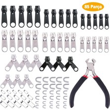 Najmaddin Ally 85 Parça Fermuar Başlığı Yedek Parça Onarım Tamir Seti Çanta Çadır Pa - NJ001P-4GDFK