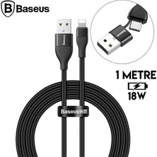 Najmaddin Baseus 2in1 Dual Output Cable/usb-A+Type-C Iphone 18W Hızlı Şarj USB Kablo 1m-(5 - NJ001P-4GBNS