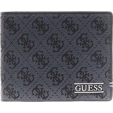 Guess Boston Ikiye Katlanır Orta Boy Erkek Siyah Cüzdan SMBOLJLEA20-BLA