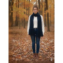 As Reyon Saçaklı Triko Atkı Şal