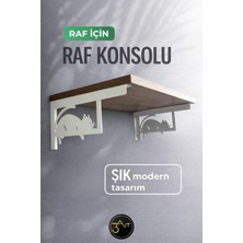 3art Metal Dekorasyon Dekoratif Metal Raf Tutacağı - Dekoratif - Duvar Raf Konsolu