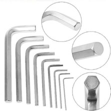 WİderMarkt 9 Parça Alyan Anahtar Seti - Imbus Anahtar Takımı, Altı Köşe L Tip Anahtar Seti, Dayanıklı Çelik