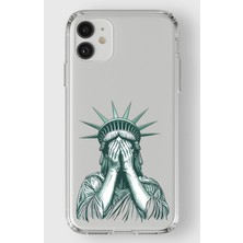 Manitoba Iphone 11 Uyumlu Baskılı Yumuşak Silikon Şeffaf Telefon Kılıfı