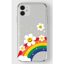 Manitoba Iphone 11 Uyumlu Baskılı Yumuşak Silikon Şeffaf Telefon Kılıfı