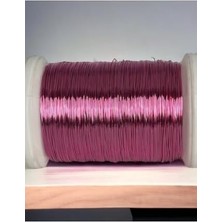 Filografi 0.30MM (100GR -150M) Bakır Üstü Gümüş Kaplı Eflatun Renkli Filografi Teli