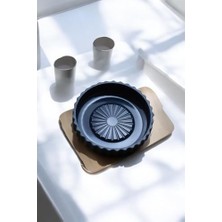 3 Parça Sert Plastik Banyo Seti/sıvı Sabunluk, Diş Fırçalık ve Katı Sabunluk-Siyah