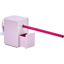 Kalemtıraş, Kollu Masa Tipi, Plastik, Pembe