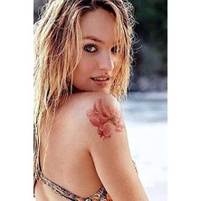 Artikel Pembe Açan Çiçek Geçici Dövme,geçici Tattoo,vücut Dövme,kol Bilek Dövme,boyun Dövme,sırt Dövme