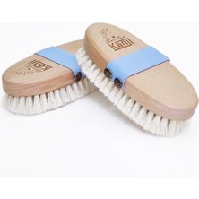 %100 Doğal At Kılı Masaj ve Kuru Fırçalama Için Bebe Mavi Kemerli Vücut Peeling Selülit Fırçası