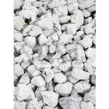 Natural Volkanik Beyaz Lav Taşı, Dekoratif Pomza, 2-4 Cm, 3 Litre, Saksı ve Bahçe Için Drenaj Düzenleyici, Toprak Nemlendirici