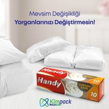 Vakumsuz Şeffaf Yorgan Yastık Battaniye Nevresim Kılıfı Poşeti Torbası - 10 Adetlik 1 Kutu