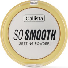 Callista So Smooth 01 Bake Me Up Transparan Makyaj Sabitleyici Pudra Kadifemsi Mat Bitiriş