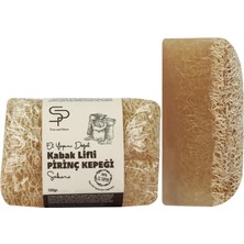 El Yapımı Doğal Kabak Lifli Pirinç Kepeği Sabunu