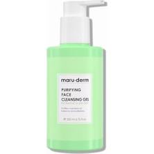 Maru.derm 200 ml Yüz Yıkama Jeli Karma ve Yağlı Ciltler İçin Yağ Dengeleyici Etki