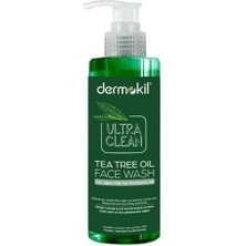Dermokil Çay Ağacı Yağı Yüz Temizleme Jeli 300 ml Akne Önleyici Etki ile Yağlı Ciltler İçin