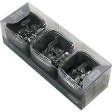 Cubbie Premium 3'lü Kutu Ataş Raptiye Seti, Silver