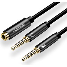 3.5mm Kulaklık ve Mikrofon Ayırıcı Y Kablo