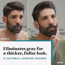 Just For Men Bıyık ve Sakal, Gri Saçlar Için Sakal Boyama Kolay Uygulama Için Fırça Dahil, Biotin Aloe ve Hindistan Cevizi Yağı ile Sağlıklı Yüz Saçları Için - Açık Kahverengi, M-25