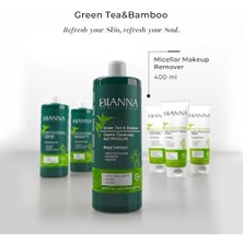 Bianna Makyaj Temizleme Suyu C Vitaminli Bambulu ve Yeşil Çaylı Makyaj Temizleyici - 400ML