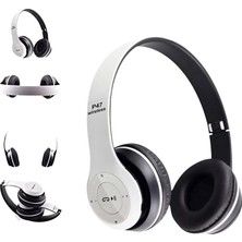 Kablosuz Katlanabilir Kulak Üstü Beyaz Solo Kulaklık Wireless