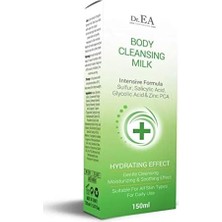 Dr. Ea Laboratories Zolic Sivilce ve Siyah Nokta Karşıtı Yüz ve Vücut Temizleme Sütü 150 ml Cilt İçin Nemlendirici Etki