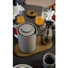 Rocks Su Sürahisi 1l, Paslanmaz Çelik Su Sürahisi, Çap 10 Cm, Yükseklik 26 Cm, 1 Litre, Cilalı Paslanmaz Çelik