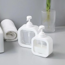 400 ml Dikdörtgen Banyo Mutfak Sıvı Sabunluk, Bulaşık Lavabo Deterjanlık, Tezgah Üstü (2)