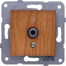 / Ceviz Uydu Prizi F Konnektörlü 10 Db Mekanizma ve Düğme/kapak Vakumlu Paket