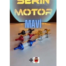 GMS Cg Cup Motosiklet Temizlenebilir Mavi Benzin Filtresi+Stcker