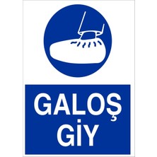 LR-IS33 Galoş Giy Uyarı Levhası