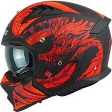 Axxis Motosiklet Kask Hunter Sv Oni B5 Matt Red Sport Moduler Motorcu Kaskı Off-Road