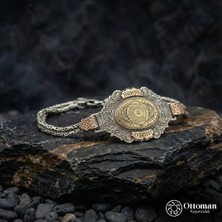 Design Ottoman Kuyumculuk Isimli Inşirah Suresi Yazılı Gümüş Erkek Bileklik