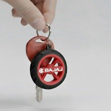 Bajaj Uyumlu Jant/lastik Detaylı Motosiklet Anahtarlığı