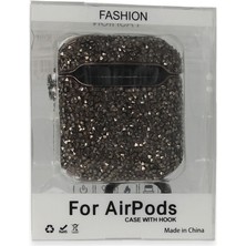 Ozlstor Newface Airpods Pro 2 (2.nesil) Mira Taşlı Kılıf - Siyah