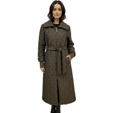 Mood Mihri Büyük Beden Kapitone Kaban Kadın | Sıcak Tutan Uzun Model