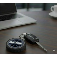 Ümraniye 3D Skoda Uyumlu Özel Tasarım Araba Anahtarlığı