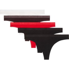 Calvin Klein Calvın Kleın Kadın Marka Logolu Elastik Bel Bantlı Kırmızı3 Külot LV00QD5359 31Y