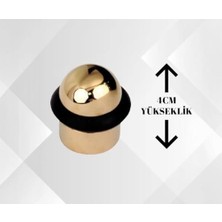 Lüks Kapı Stoperi, Renk, 4cm Yükseklik, Kauçuk Tamponlu, Metal Gövde, Çarpma Önleyici Kapı Durdurucu