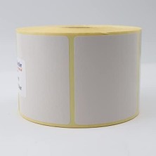Hazır Al Hızlı Al Kuşe Etiket 65MM x 60MM Ruloda 800 Adet 40MM Çapında Baskısız Barkod Yazıcı Etiketi