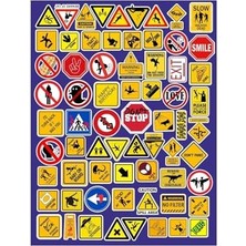 Hilarious Road Signs Eğlenceli Yol Işaretleri Telefon Laptop Notebook Tablet Defter Etiket