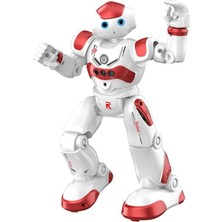 Akıllı Rc Programlanabilir | Jest ve Uzaktan Kumandalı Yürüyen Dans Eden Konuşan Oyuncak | USB Şarjlı Eğitici Çocuk Hediyesi (Mavi-Beyaz) (Kırmızı)
