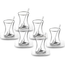 18 Parça Çelik Çay Seti