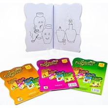 Çocuk Boyama Kitabı Sihirli Boyama Defterleri Boyama Seti Takım Boyama Paketi Anaokulu Kreş Ilkokul Orta Okul 3 Yaş ve Üzeri Eğitici ve Öğretici Öğrenci Defteri (Sevimli Boyama)