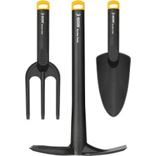 3 Parça Plastik Bahçe Seti, Kazma Kürek Tırmık, SGS3120 Model