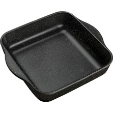Non-Stick Fırın Tepsisi, Yapışmaz, Siyah, 22 x 22 x 5.9 cm
