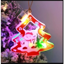 Kardan Adam Motifli 5'li LED Ağaç Dekoratif Lambayılbaşı Renkli Işıklar Asılı Işık Sahne Düzeni Rgb Aydınlatma Zinciri Süsleri