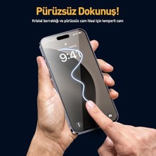 Labs 16 Serisi ile Uyumlu 5d Easyfit 2 Adet Kolay Uygulama Aparatlı Ekran Koruyucu Temperli Cam, 16 Pro Max, Şeffaf