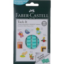 Tack-It Yeşil, 50 Gr, 90 Parça, Yeniden Kullanılabilir Hamur Yapıştırıcı, Sökülebilir ve Iz Bırakmaz